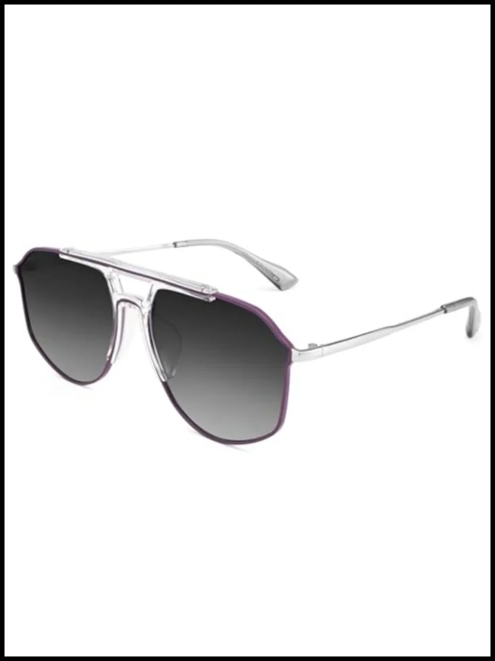 Polarized Aviator Sunglasses Oversized Metal Trendy Flat Top UV400